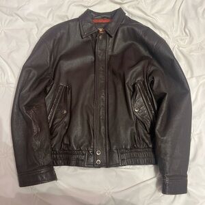 Vintage St. John’s Bay Brown Leather Jacket